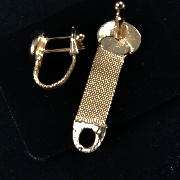 Never worn, vintage 14KT  layered mesh cuff links - Picture 2 of 4